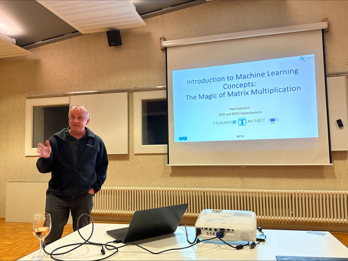 Public talk by Paul Lukowicz Humane AI Net coordinator @ Winterschool 2024