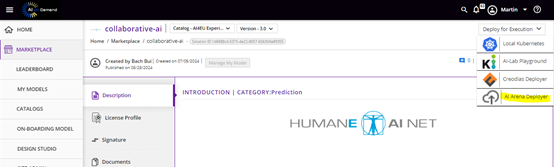 The collaborative ai model in the AI-Builder Catalog